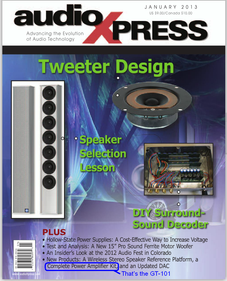 AudioXpress January 2013 Cover